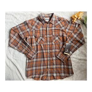 Ariat Haiden Retro Snap Shirt Roasted Pecan Size Medium